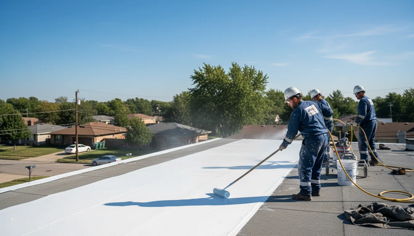 Commercial roof coating in Pitcher, NY near me